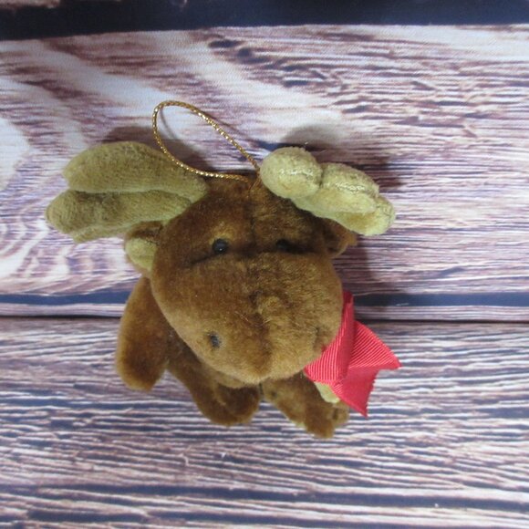 Boyds Bears Jointed Moose 6" Christmas Ornament - Vintage 1990 - Picture 3 of 4